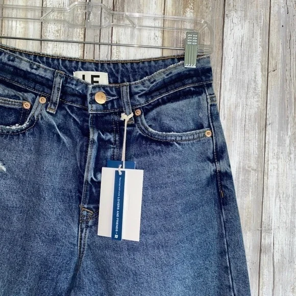 👖 NWT Lovers + Friends Ryan High Rise Straight Jeans – Size 25 - Picture 7 of 12